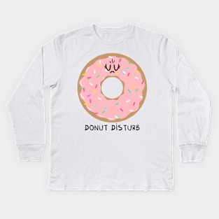 Donut disturb Kids Long Sleeve T-Shirt